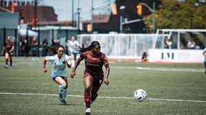 Nikayla Small in action on the soccer field
